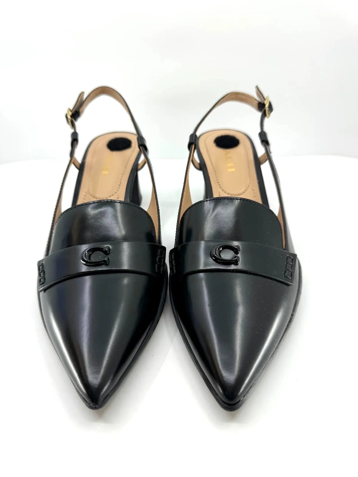 COACH NIKOLA HYBRID LEATHER SLINGBACK PUMPS