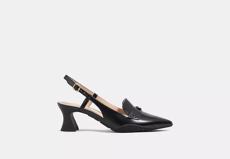 COACH NIKOLA HYBRID LEATHER SLINGBACK PUMPS