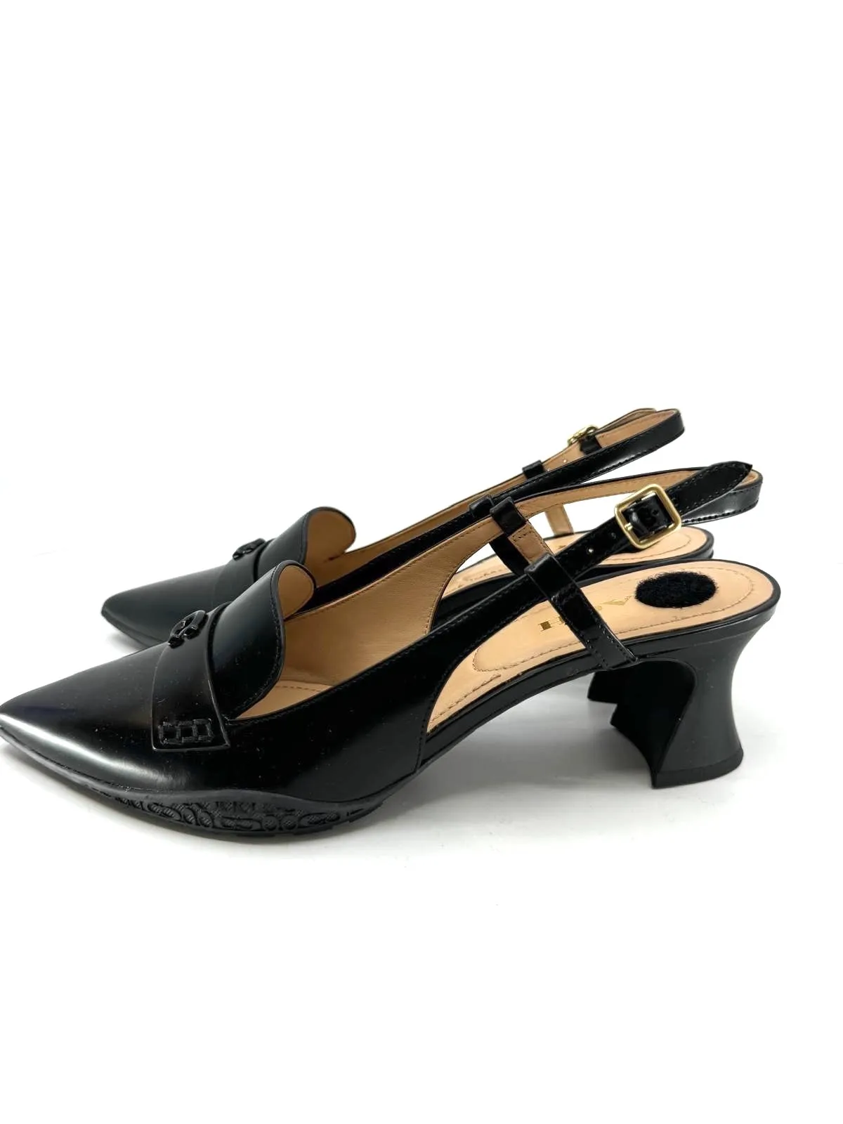 COACH NIKOLA HYBRID LEATHER SLINGBACK PUMPS