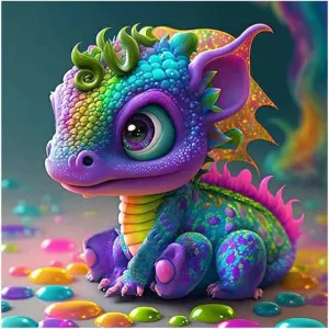 Colorful Baby Dragon