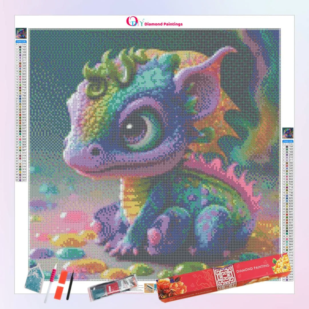Colorful Baby Dragon