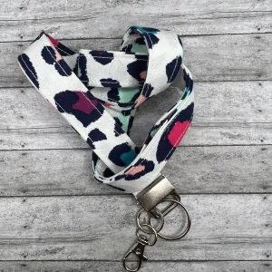 Colorful Cow Print 20" Lanyard
