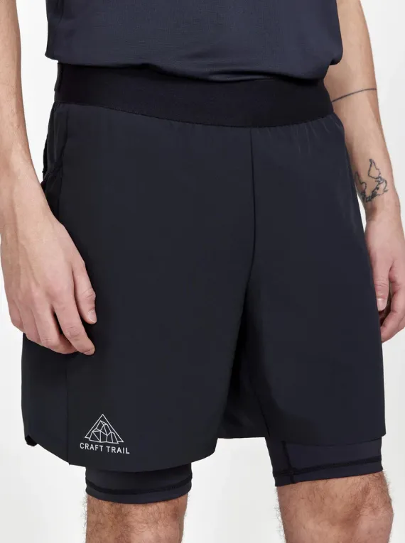 Craft Men's PRO TRAIL RUNNING 2-IN-1 SHORTS