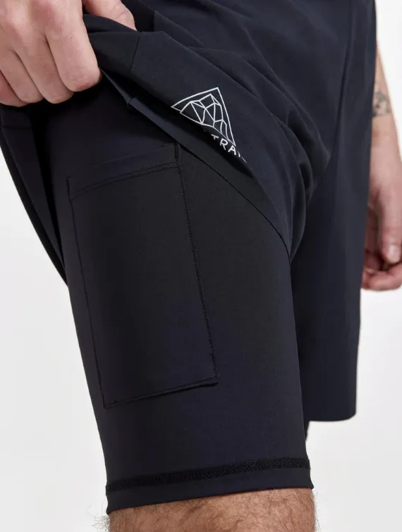 Craft Men's PRO TRAIL RUNNING 2-IN-1 SHORTS