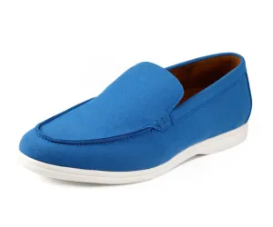 Deniz Elegant Blue Slip On Loafers Men’s Vegan 2023