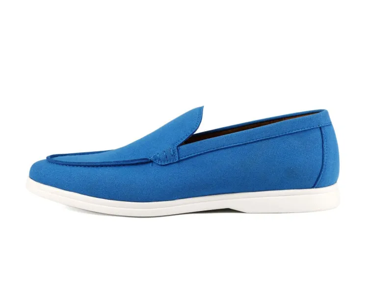 Deniz Elegant Blue Slip On Loafers Men’s Vegan 2023