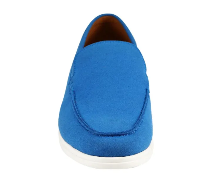 Deniz Elegant Blue Slip On Loafers Men’s Vegan 2023