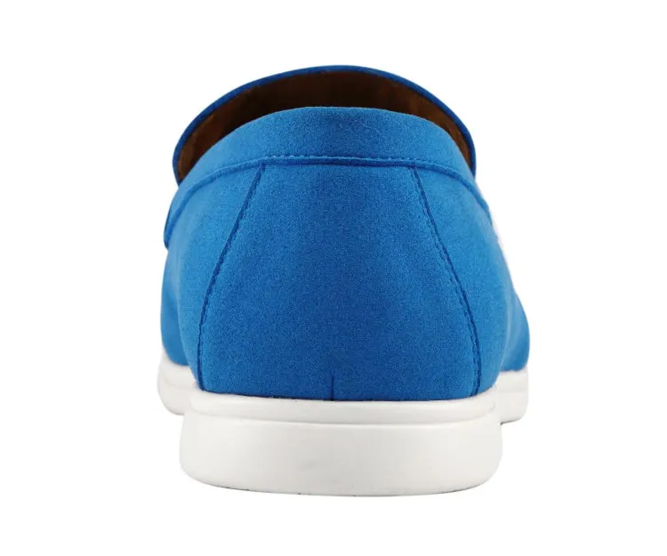 Deniz Elegant Blue Slip On Loafers Men’s Vegan 2023