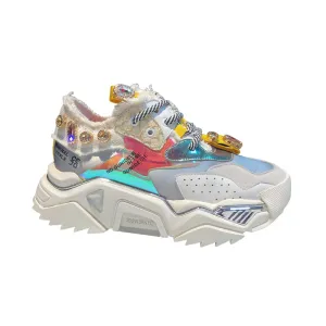 ENTELNO KEZZI AILIN CHUNKY PLATFORM SHOES WITH RHINESTONE
