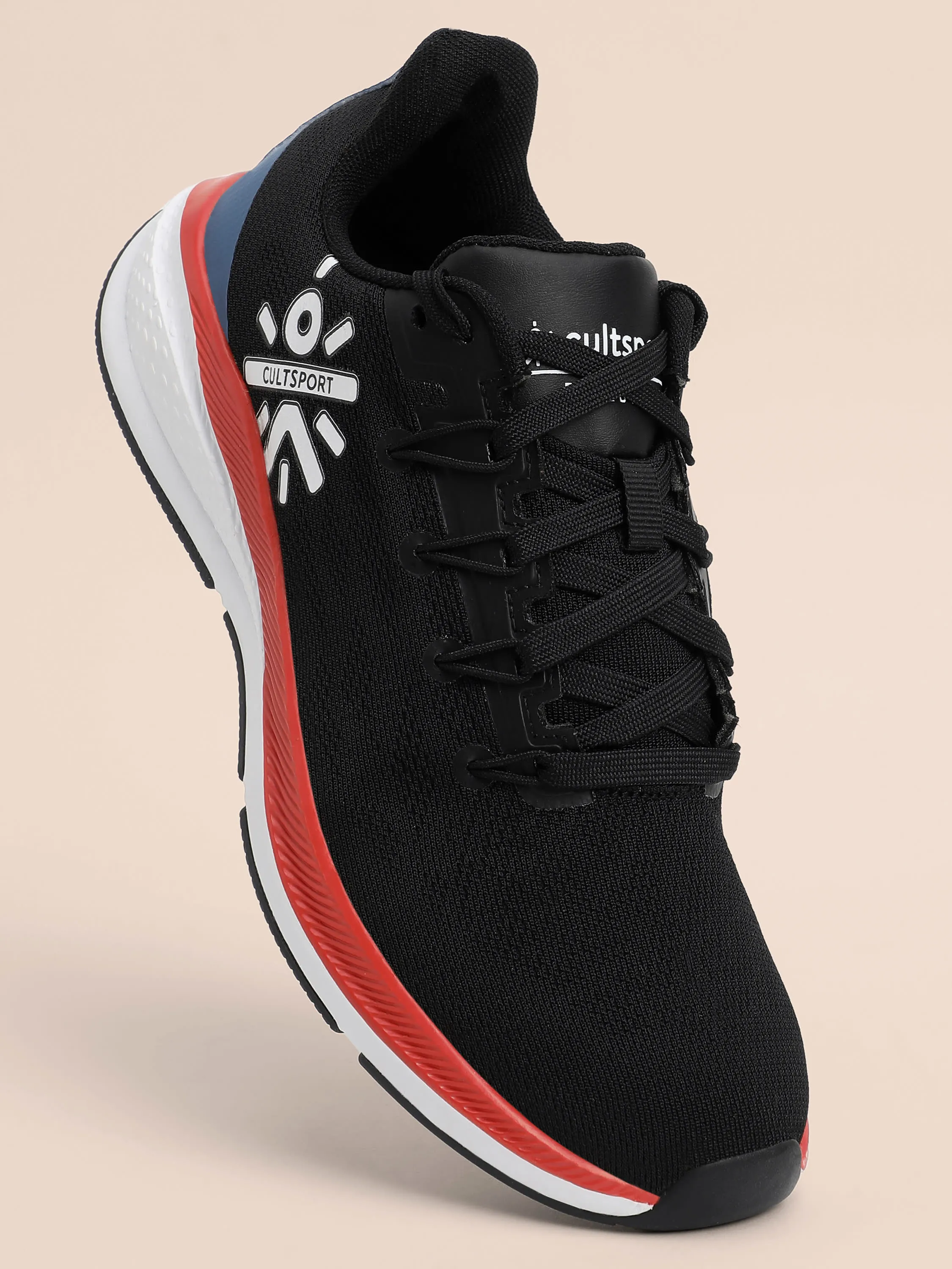 Firebird Women Running Shoes - Black/Red/Blue