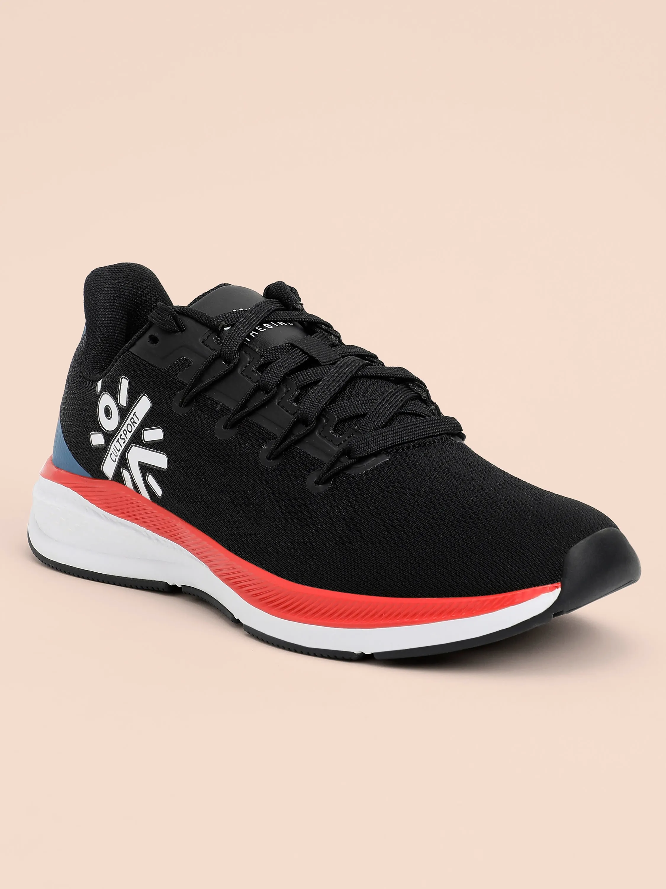 Firebird Women Running Shoes - Black/Red/Blue