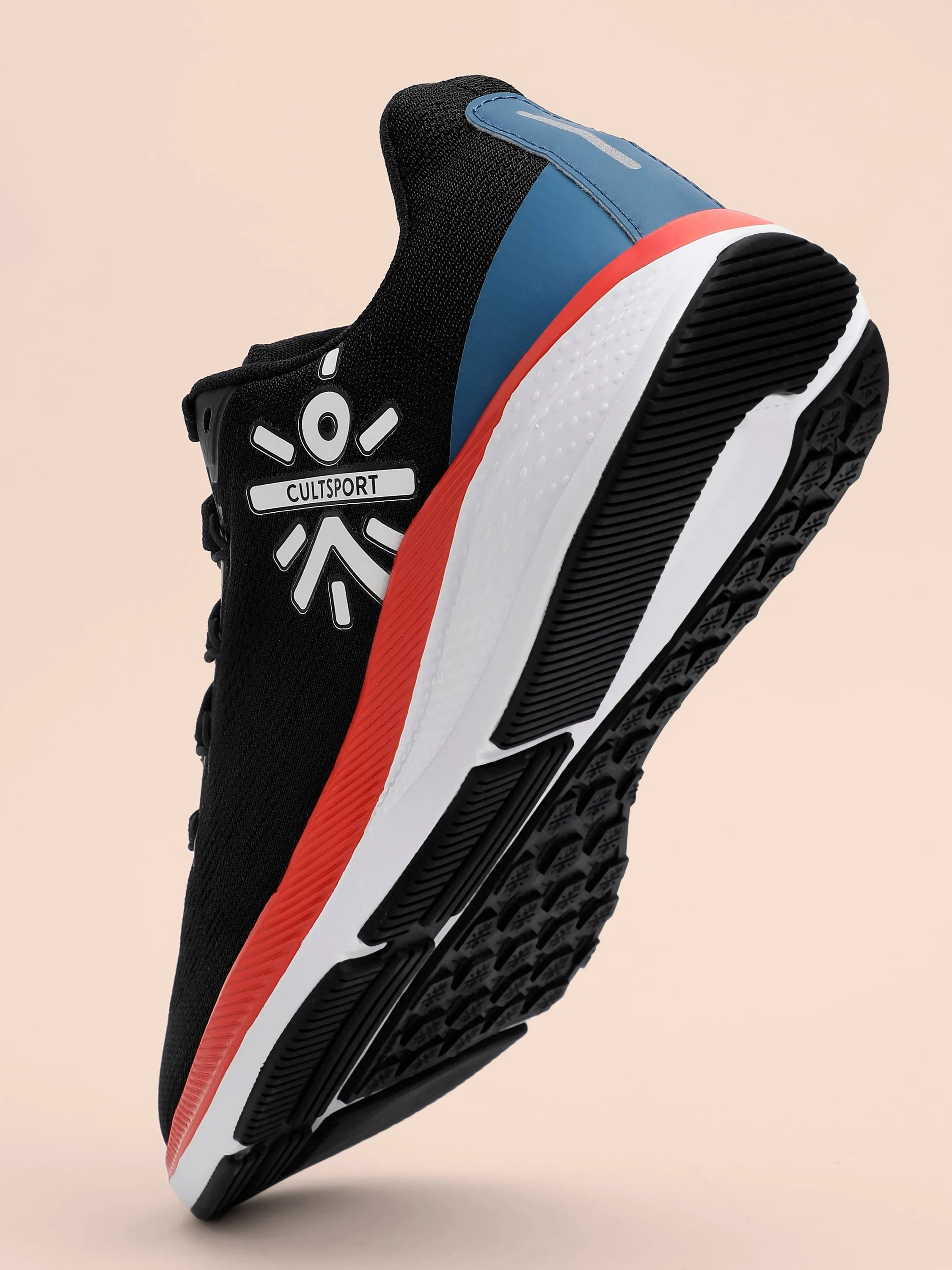 Firebird Women Running Shoes - Black/Red/Blue