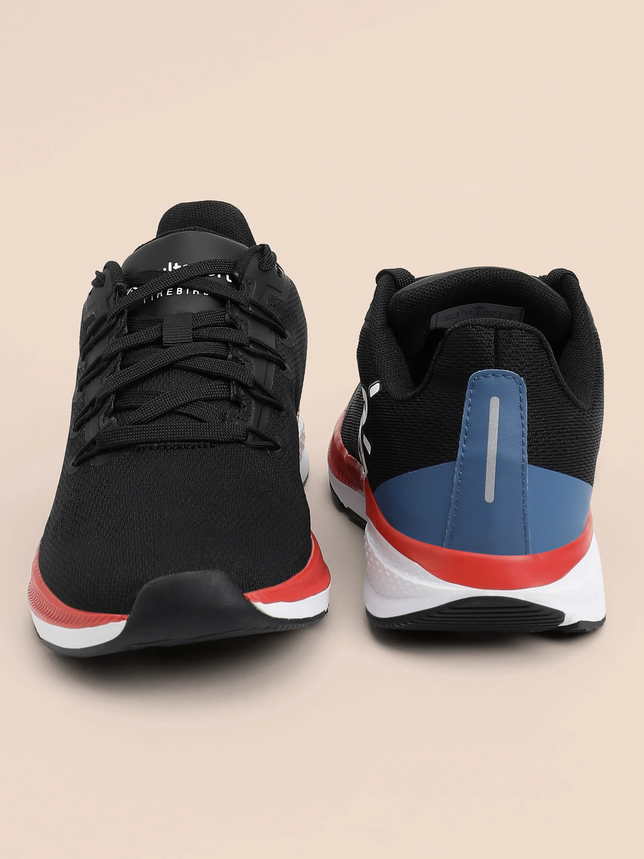 Firebird Women Running Shoes - Black/Red/Blue
