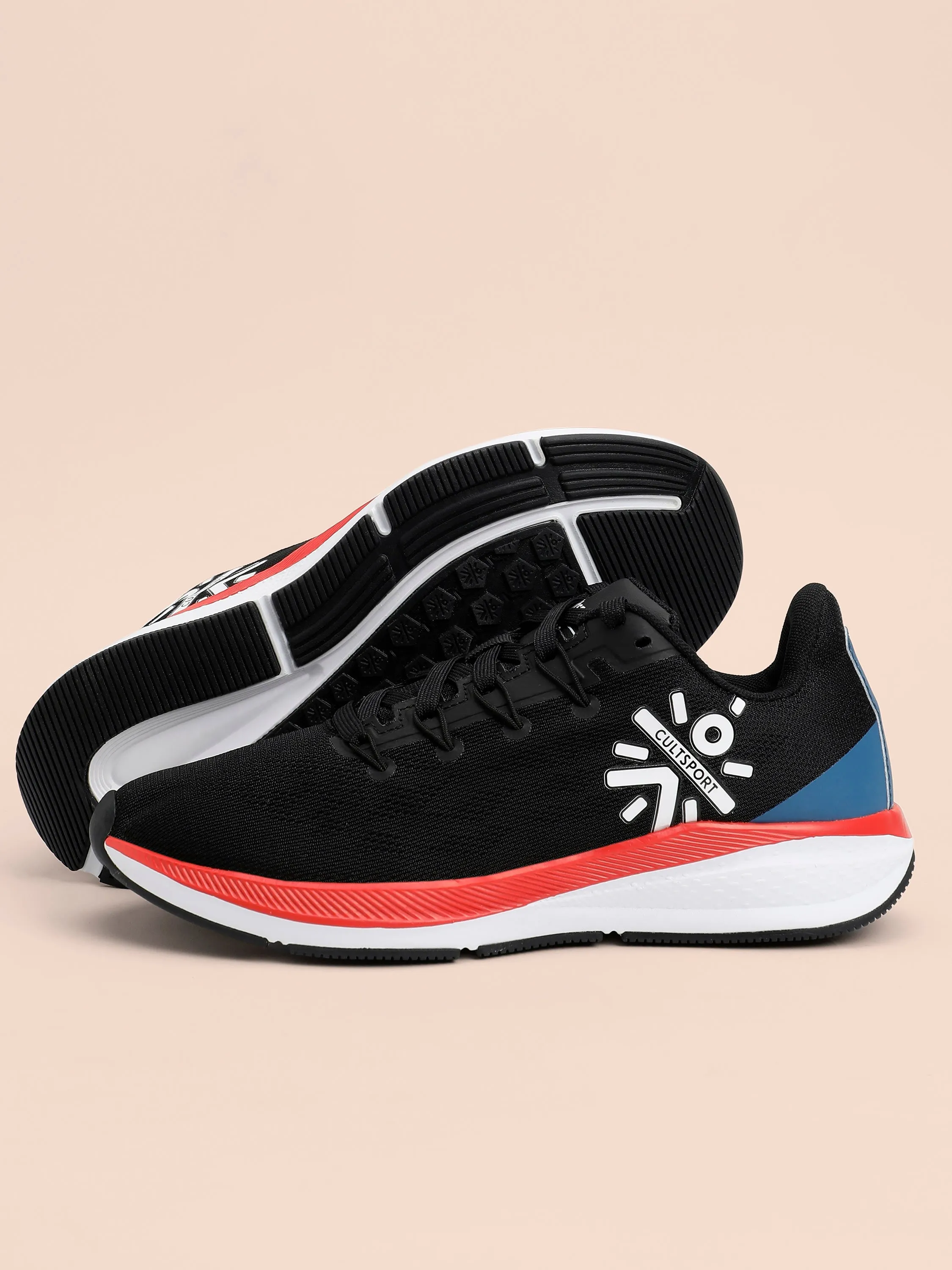 Firebird Women Running Shoes - Black/Red/Blue