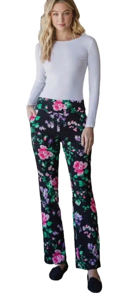 Floral Flare Pants