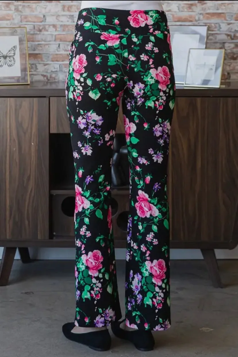 Floral Flare Pants