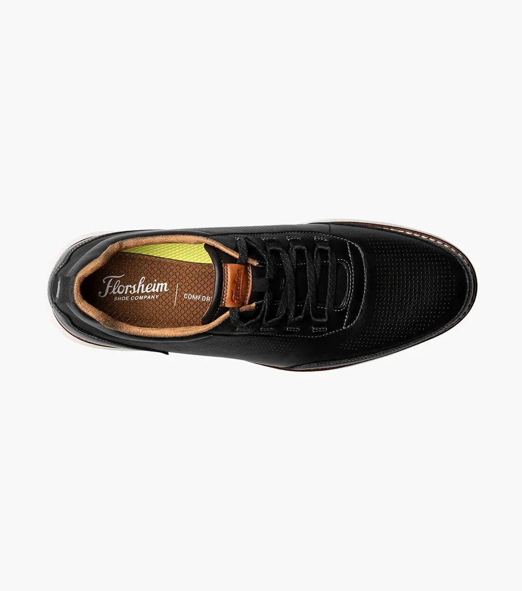 Florsheim Men's Lauch Elastic Lace Slip On Shoes Black