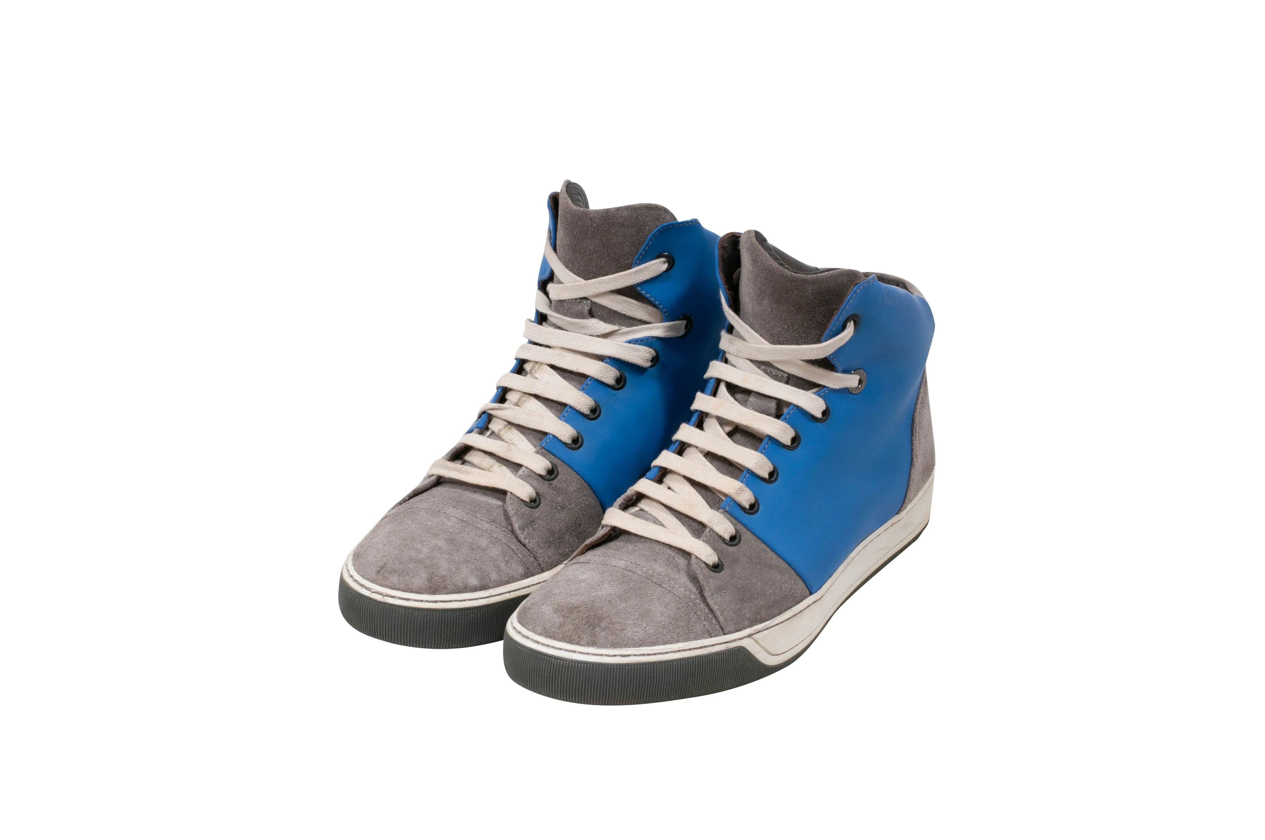 High Top Sneakers (Gray/Blue)
