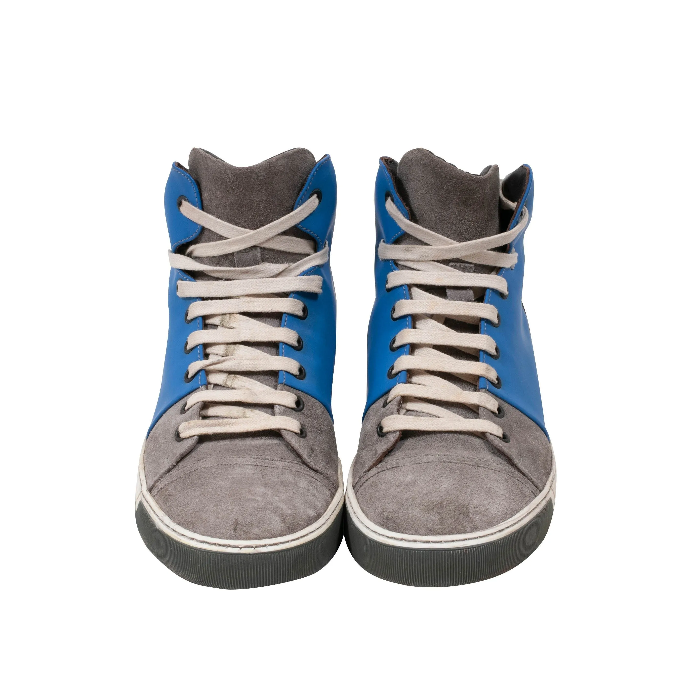 High Top Sneakers (Gray/Blue)