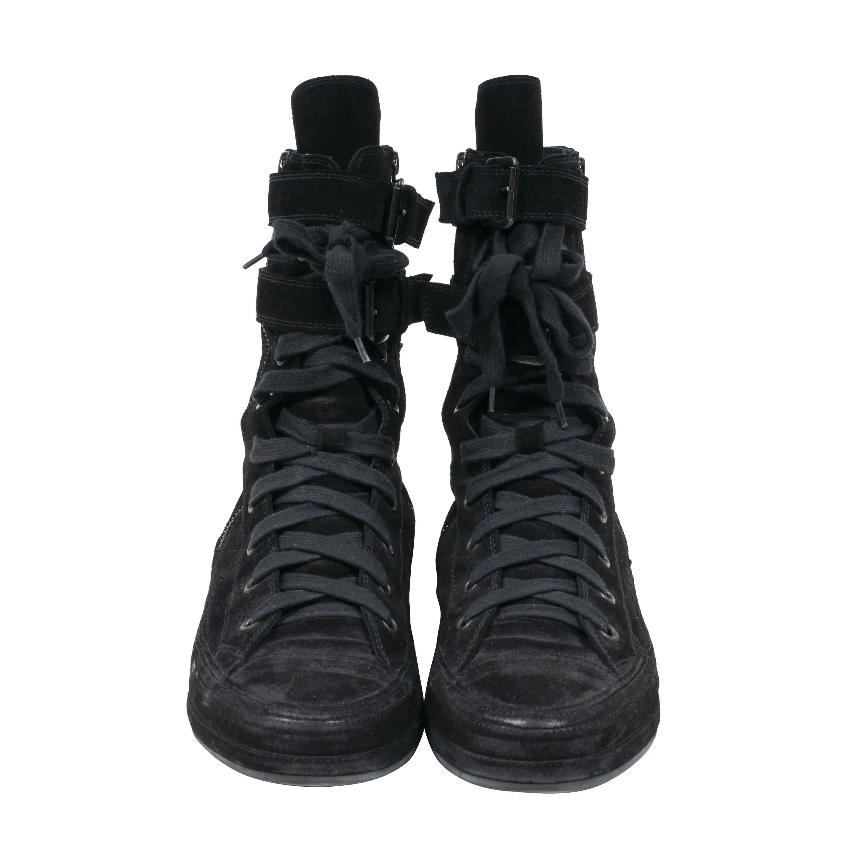 High Top Suede Sneakers