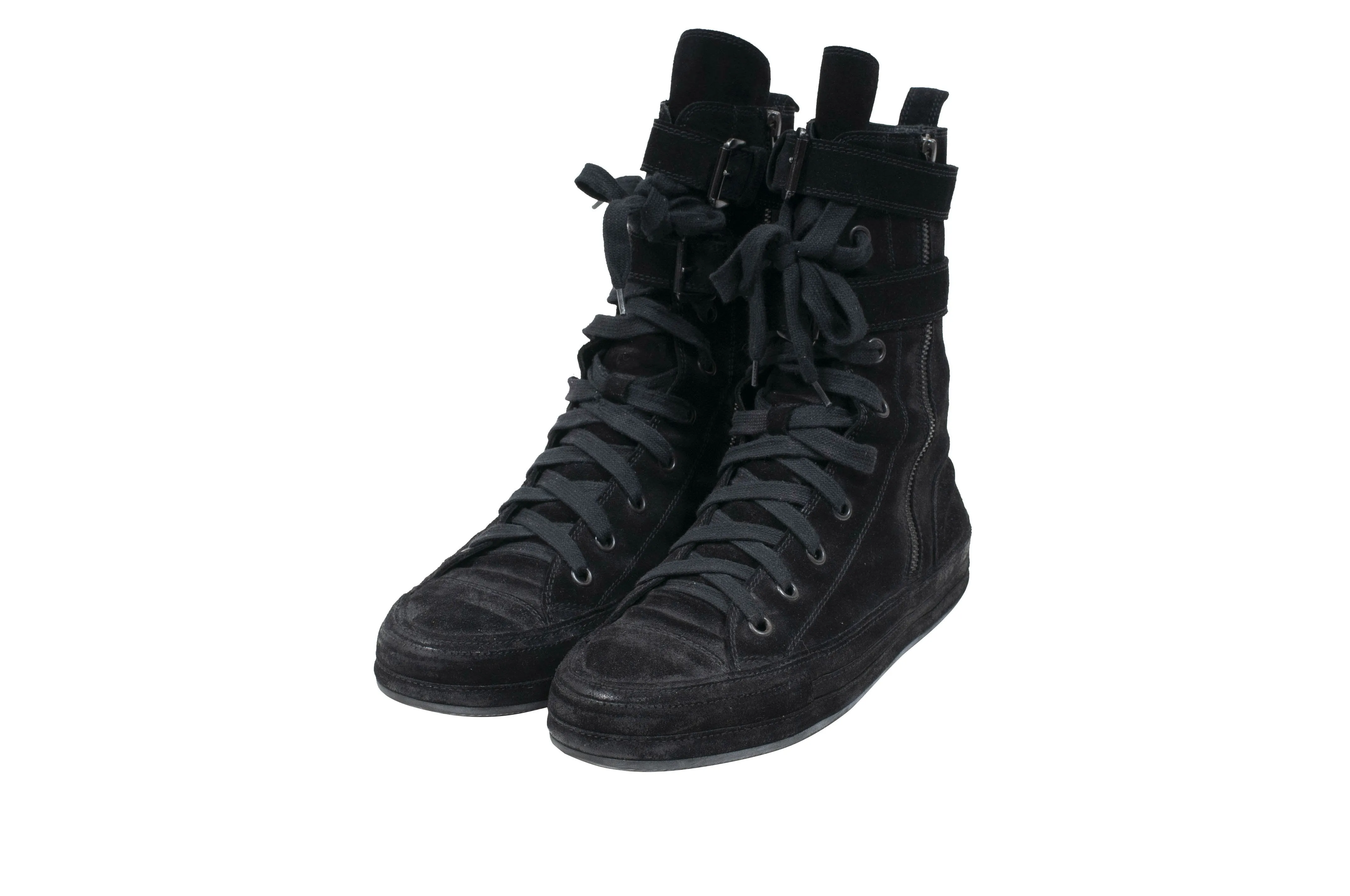 High Top Suede Sneakers