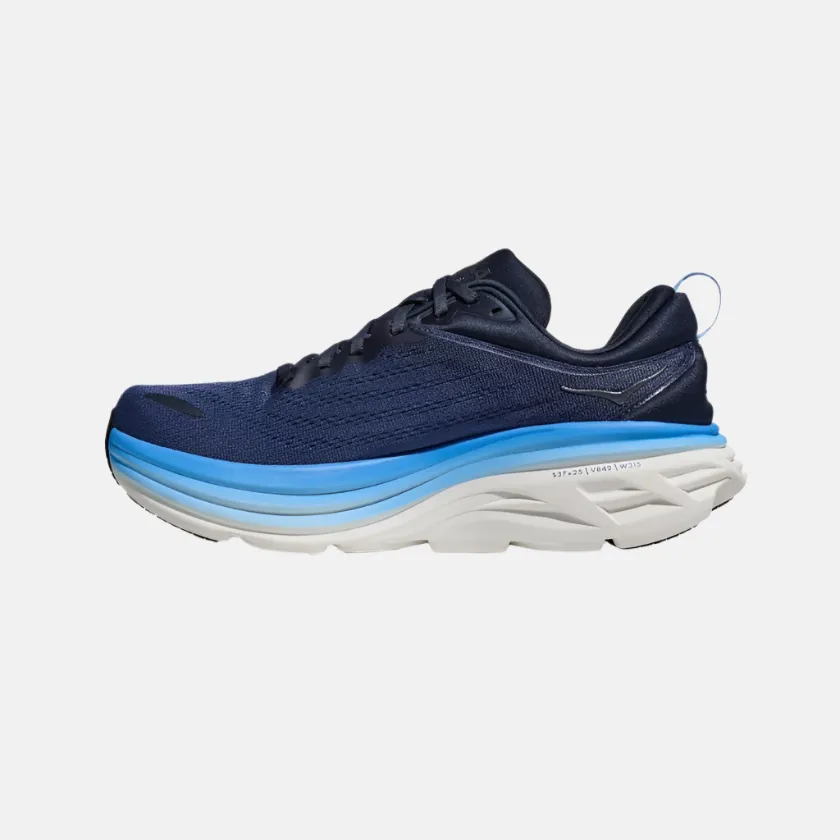 Hoak Bondi 8 Wide Men's Running Shoes -Outer Space Blue/All Aboard