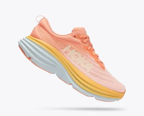 Hoka Women's Bondi 8 Shell Coral/Peach Parfait (CPP)