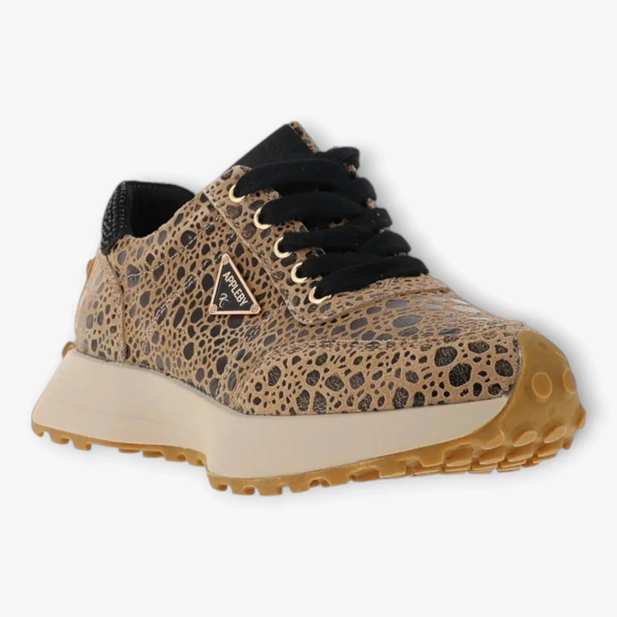 Kate Appleby Animal Print Runner with Gum Sole and Leather Insole