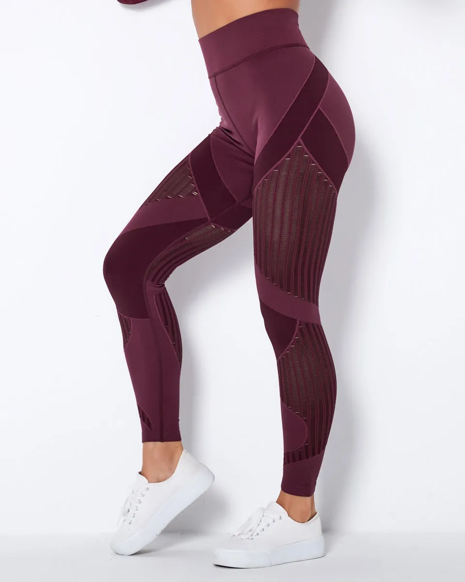 Lorica Leggings - Burgundy