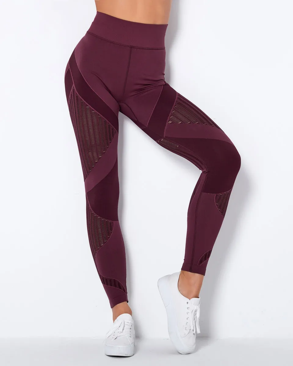 Lorica Leggings - Burgundy