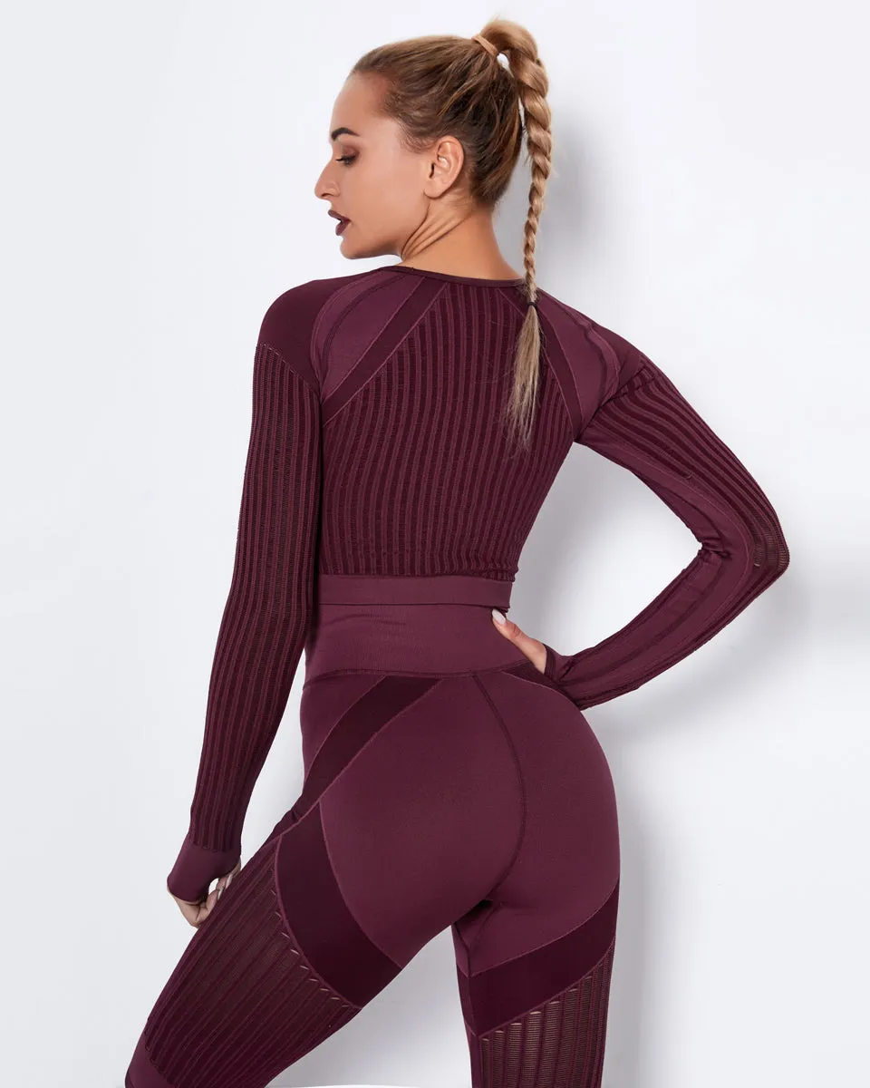 Lorica Long Sleeve - Burgundy