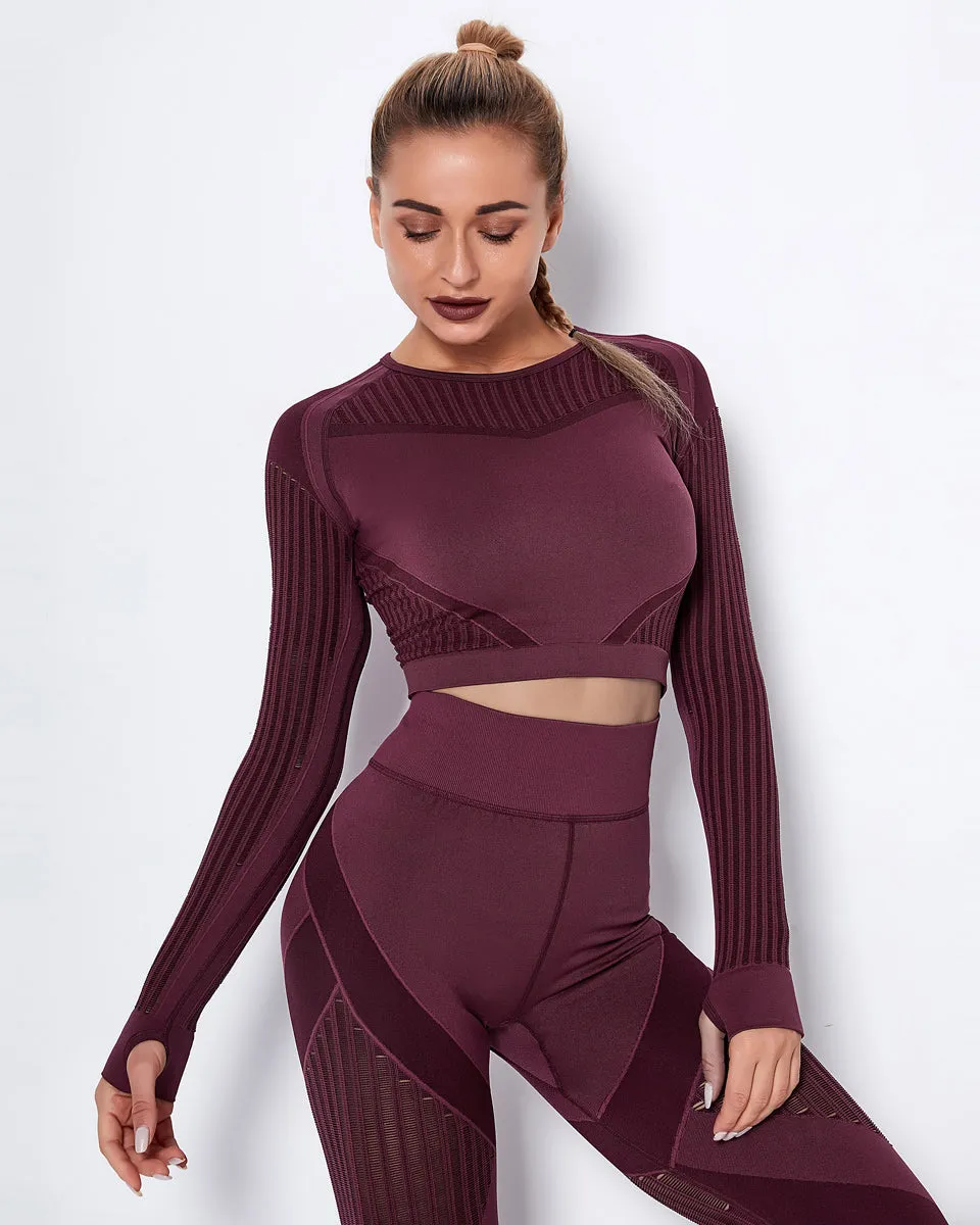 Lorica Long Sleeve - Burgundy