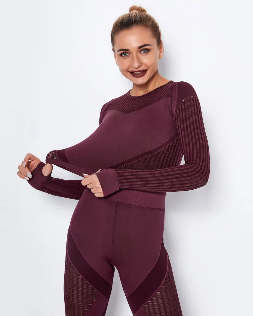 Lorica Long Sleeve - Burgundy