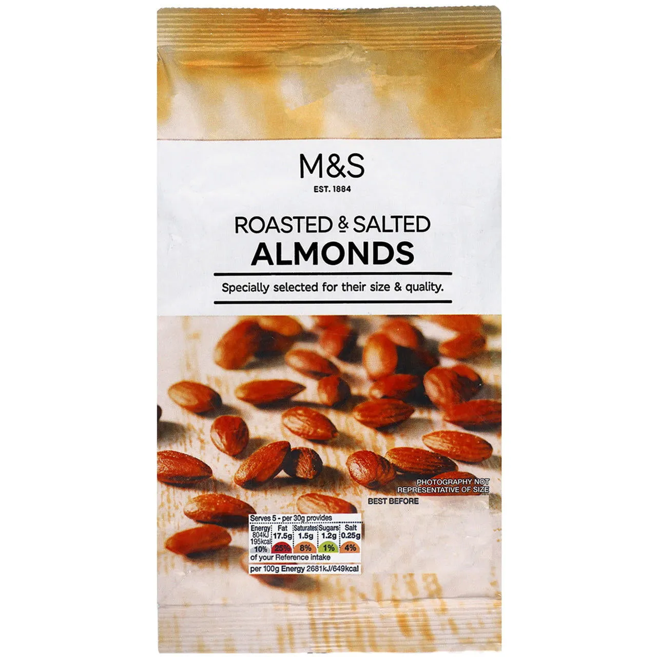 M&S Food Roasted & Salted Almonds 150g