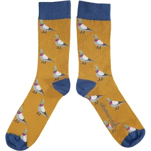 Mens Cotton Ankle Socks - Pigeon & Ginger