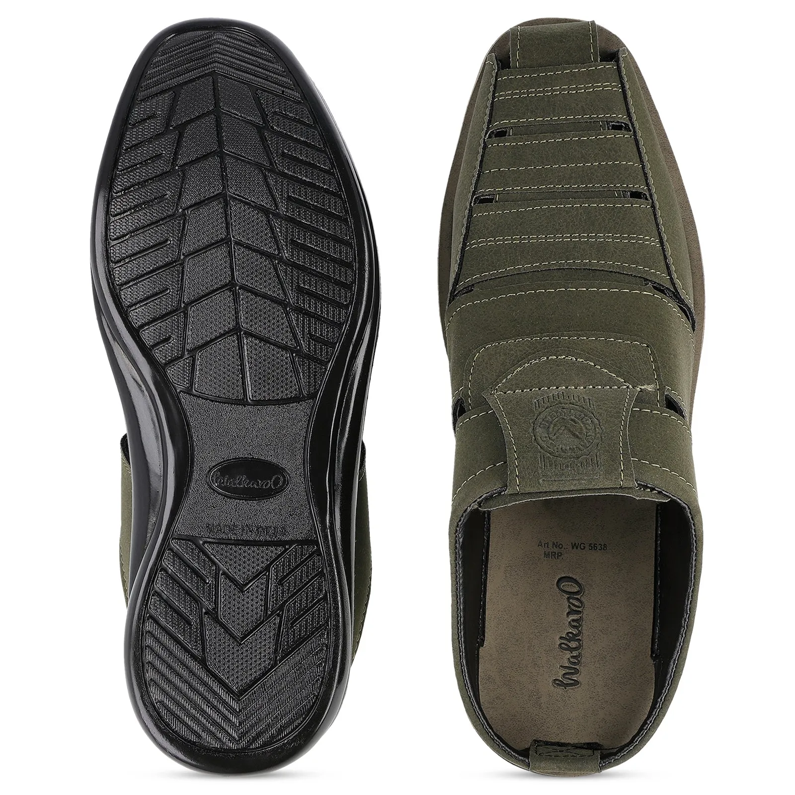 Men's Fisherman Sandals  - WG5638 Olive