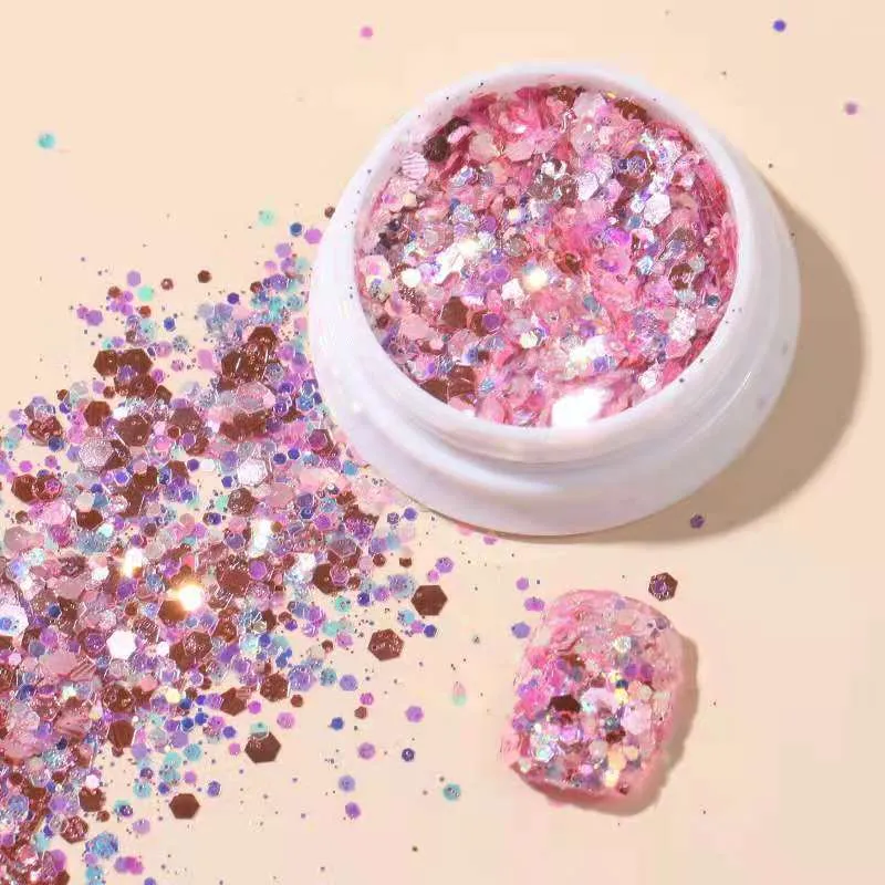 Nail Decorations for Nail Art Ins Wind Glitter Hybrid Laser Hexagon Sequins