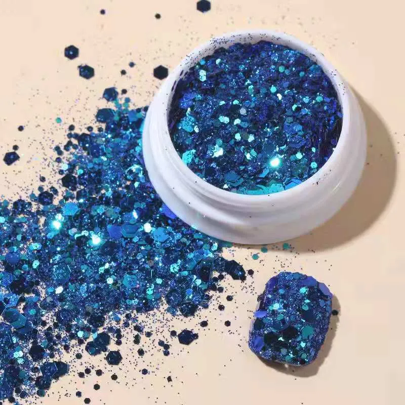 Nail Decorations for Nail Art Ins Wind Glitter Hybrid Laser Hexagon Sequins