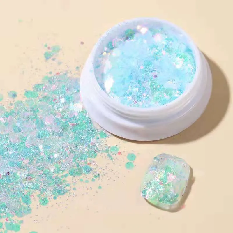 Nail Decorations for Nail Art Ins Wind Glitter Hybrid Laser Hexagon Sequins