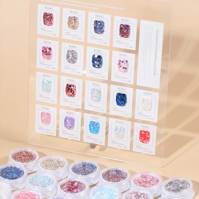 Nail Decorations for Nail Art Ins Wind Glitter Hybrid Laser Hexagon Sequins