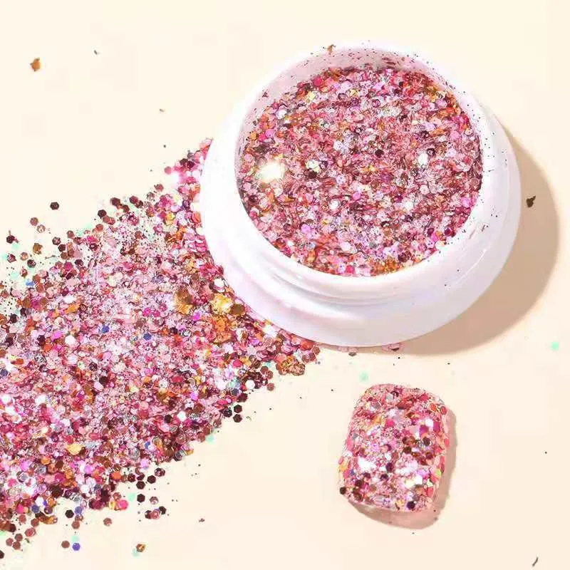 Nail Decorations for Nail Art Ins Wind Glitter Hybrid Laser Hexagon Sequins