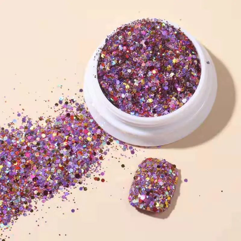 Nail Decorations for Nail Art Ins Wind Glitter Hybrid Laser Hexagon Sequins