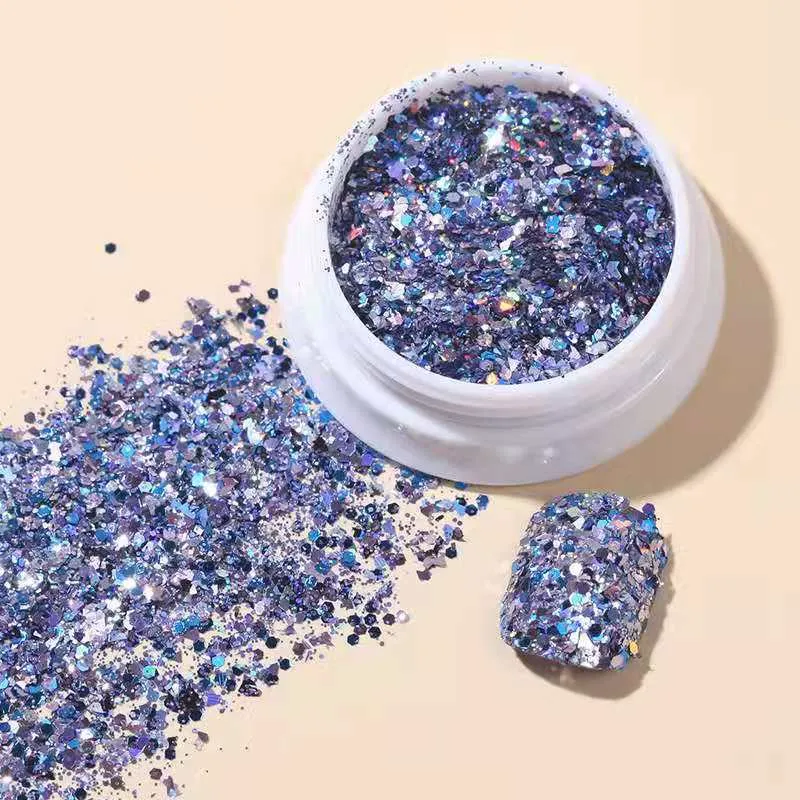 Nail Decorations for Nail Art Ins Wind Glitter Hybrid Laser Hexagon Sequins