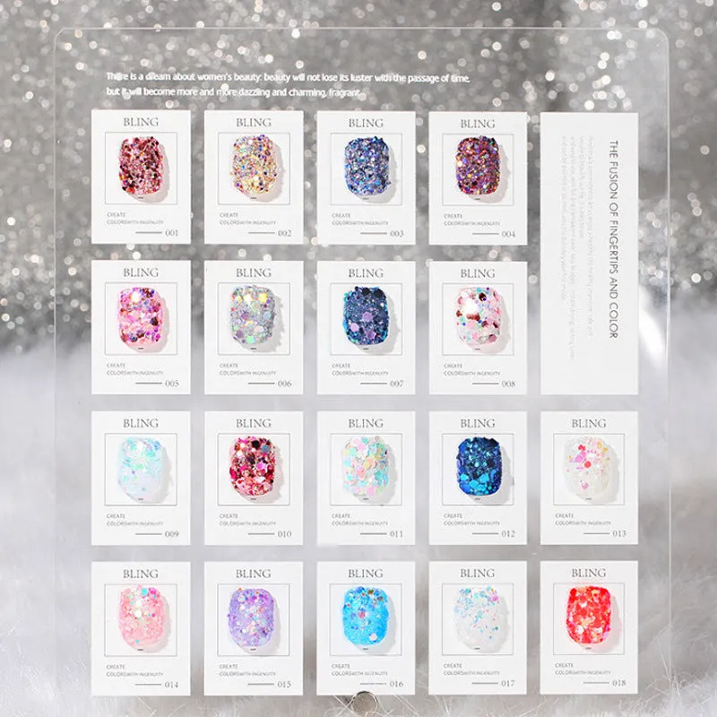 Nail Decorations for Nail Art Ins Wind Glitter Hybrid Laser Hexagon Sequins