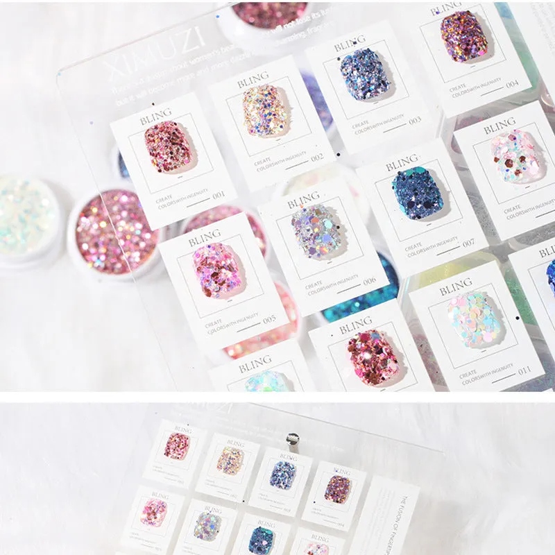 Nail Decorations for Nail Art Ins Wind Glitter Hybrid Laser Hexagon Sequins