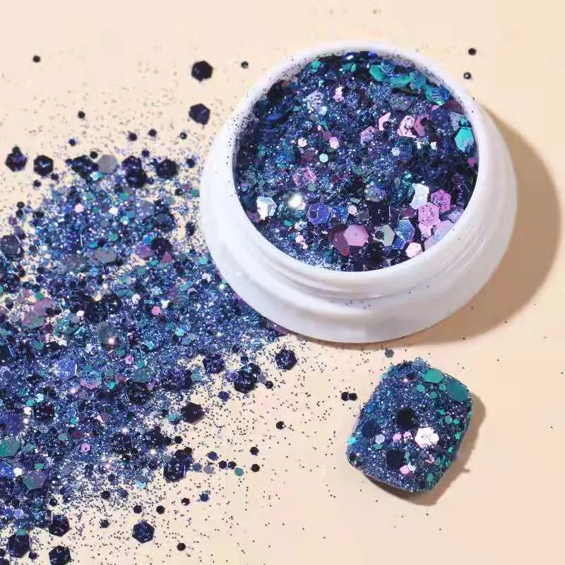 Nail Decorations for Nail Art Ins Wind Glitter Hybrid Laser Hexagon Sequins