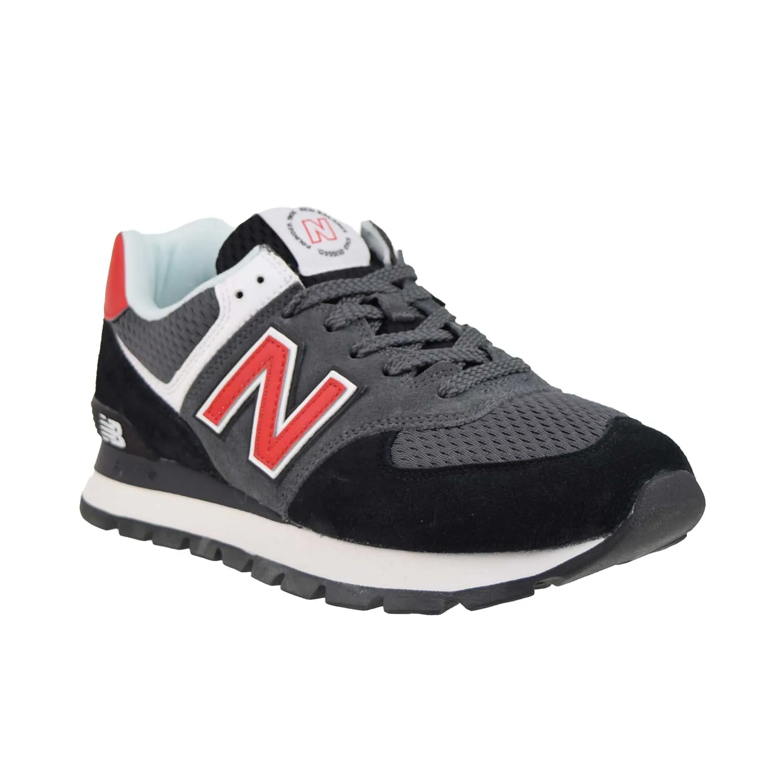 New Balance Classic 574 Rugged Men's Shoes Black-Grey-Red