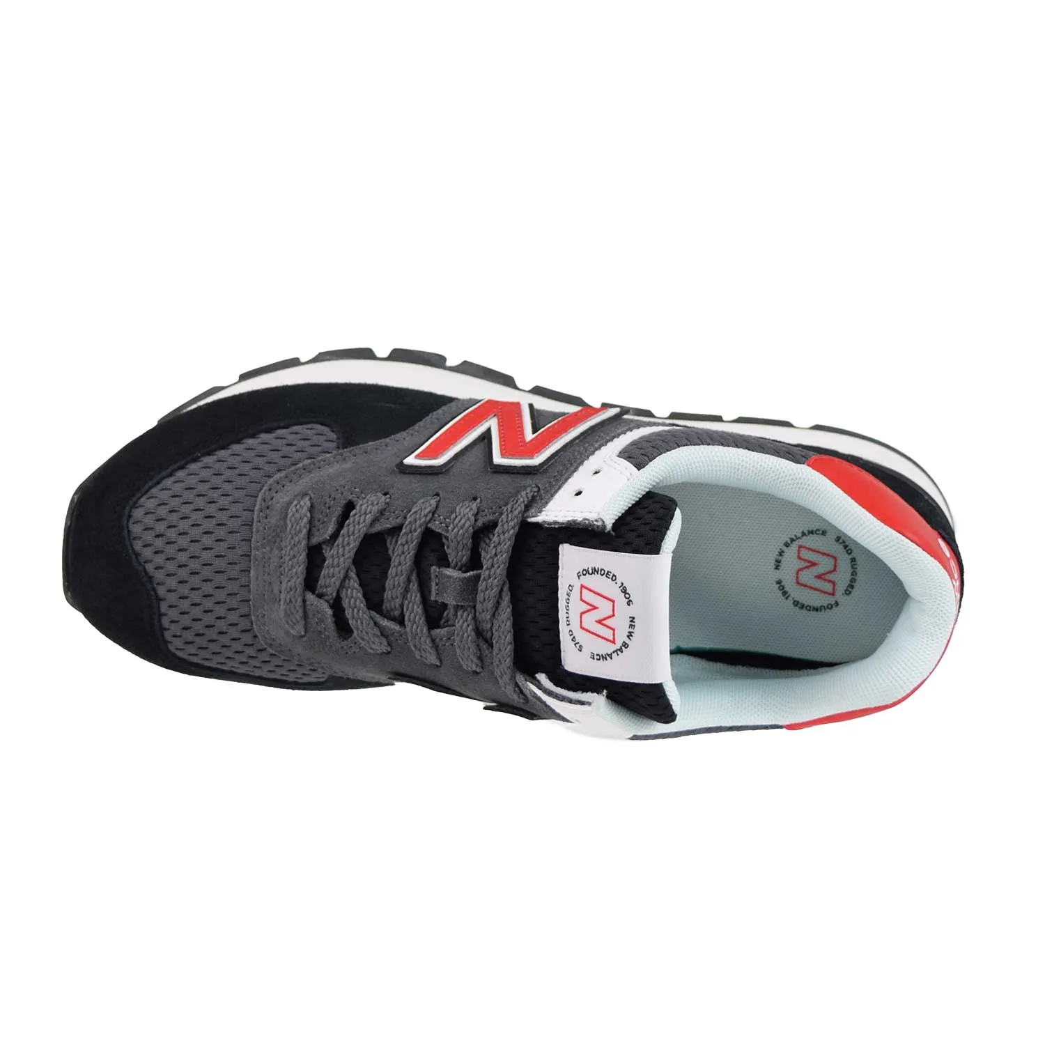New Balance Classic 574 Rugged Men's Shoes Black-Grey-Red