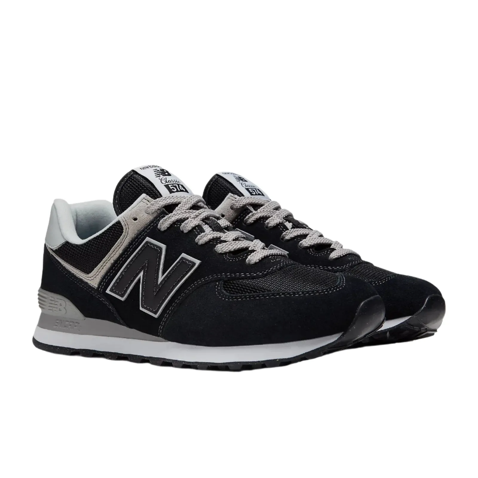 New Balance Men's 574 Core Sneaker - Black/White