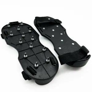 PaintAccess Black Plastic Spiked Shoes for Floor Painting